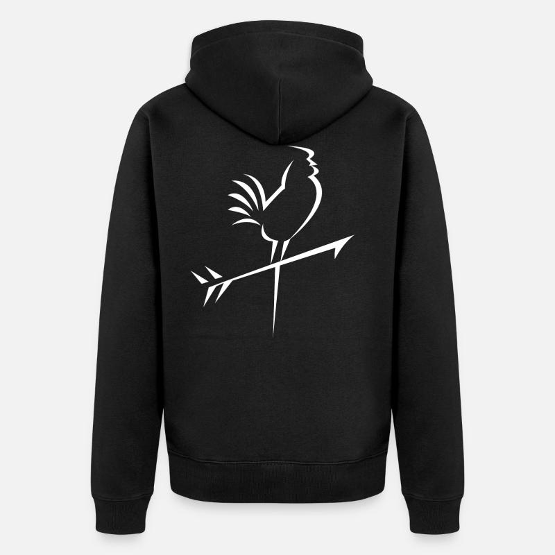 Conception du robinet météo - Veste à capuche bio Premium Unisexe - noir