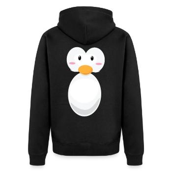 Costume de pingouin, pingouins, pingouins - Veste à capuche bio Premium Unisexe - noir - Dos - Nico (187cm)