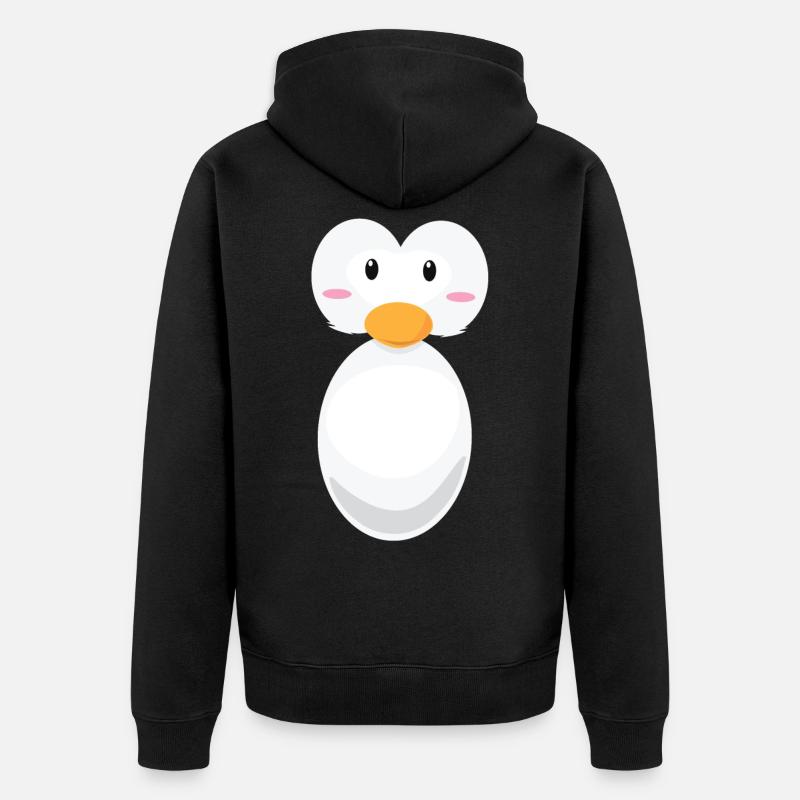 Costume de pingouin, pingouins, pingouins - Veste à capuche bio Premium Unisexe - noir