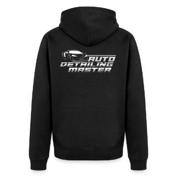Auto Detailing MasterCar Painter - Unisex Premium Organic Zip Hoodie - black - Back - Nico (187cm)