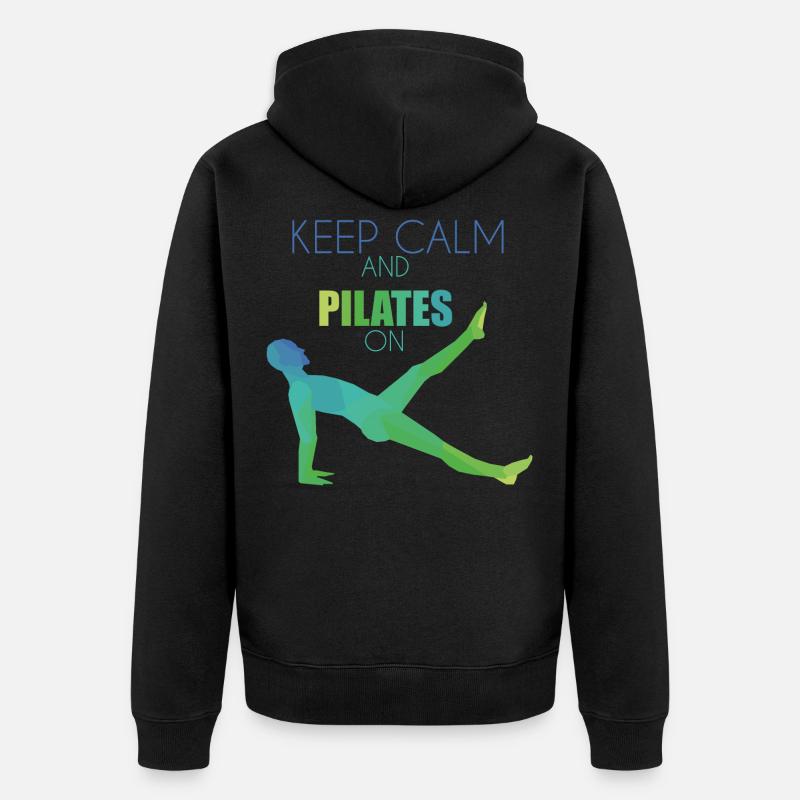 Pilates - Veste à capuche bio Premium Unisexe - noir
