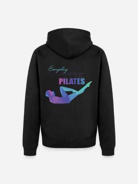 Pilates - Veste à capuche bio Premium Unisexe - noir
