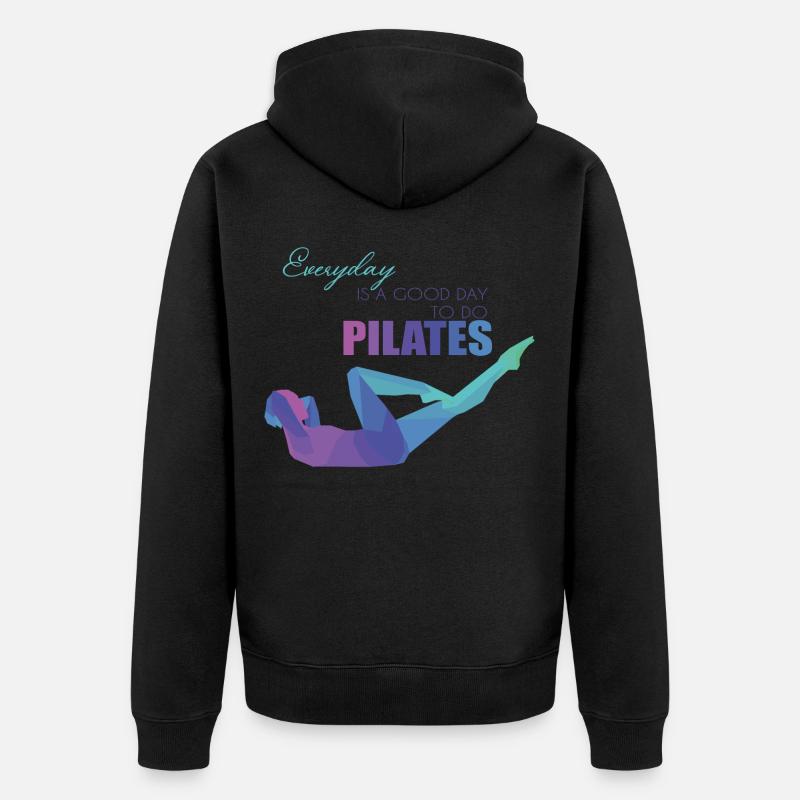 Pilates - Veste à capuche bio Premium Unisexe - noir