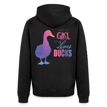 Canard - Veste à capuche bio Premium Unisexe - noir - Dos - Nico (187cm)