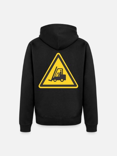 Staplerfahrer Gabelstaplerfahrer Gabelstapler - Unisex Premium Bio Zip Hoodie - Schwarz