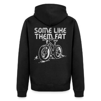 Vélo Fat Tire VTT VTT Biker - Veste à capuche bio Premium Unisexe - noir - Dos - Nico (187cm)