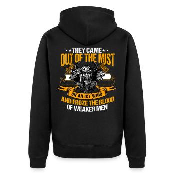 Viking, Viking, Valhalla - Veste à capuche bio Premium Unisexe - noir - Dos - Nico (187cm)