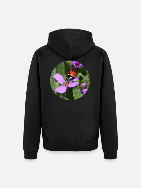 Ladybug Photography - Unisex Premium Organic Zip Hoodie - black