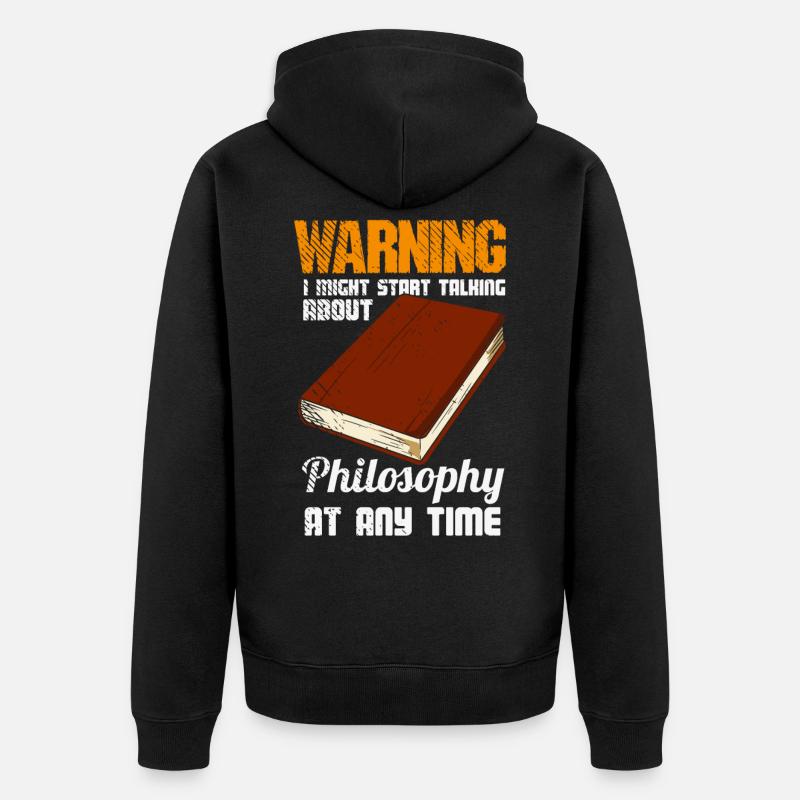 Philosophie Penseurs Libres Penseurs Philosophes - Veste à capuche bio Premium Unisexe - noir