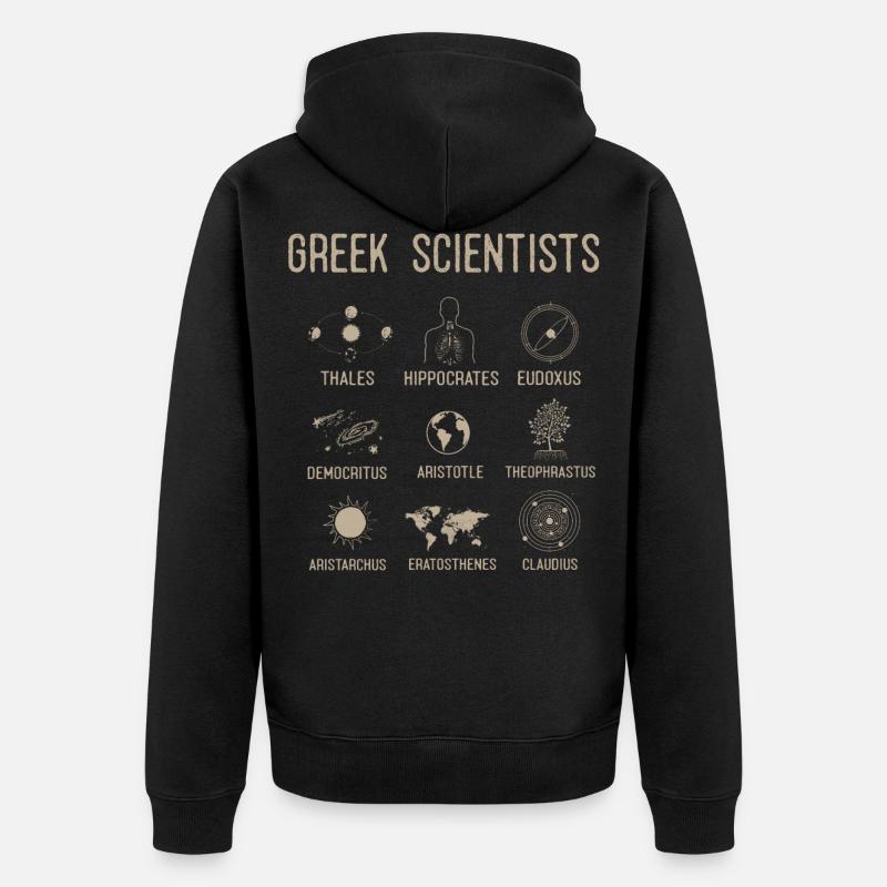 Grecs, grecs - Veste à capuche bio Premium Unisexe - noir