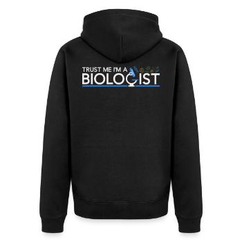 Biologiste Biologiste Biologie Microbiologiste Biochimie - Veste à capuche bio Premium Unisexe - noir - Dos - Nico (187cm)