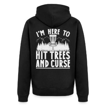 Disc Golf Scheiben Golfer Frisbee Frolf Discgolf - Veste à capuche bio Premium Unisexe - noir - Dos - Nico (187cm)