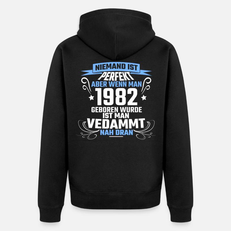 1982 - Veste à capuche bio Premium Unisexe - noir