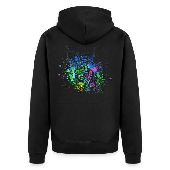 Taureau - Signe du zodiaque Taureau - Je suis Taureau - Taureau - Veste à capuche bio Premium Unisexe - noir - Dos - Nico (187cm)