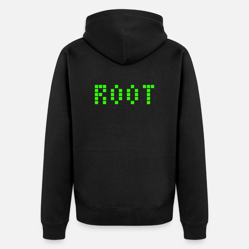 Root - Linux Design - Administrateur - Veste à capuche bio Premium Unisexe - noir