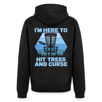 Disques de golf de golf Frisbee Frolf Discgolf - Veste à capuche bio Premium Unisexe - noir - Dos - Nico (187cm)
