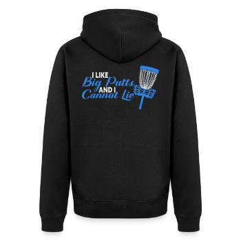 Disc Golf Sport Frisbee Lecteur Flying Disc - Veste à capuche bio Premium Unisexe - noir - Dos - Nico (187cm)