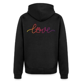 Chien Paw Love Rescue Dog Mom - Veste à capuche bio Premium Unisexe - noir - Dos - Nico (187cm)