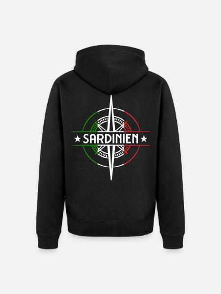 Sardaigne - Veste à capuche bio Premium Unisexe - noir