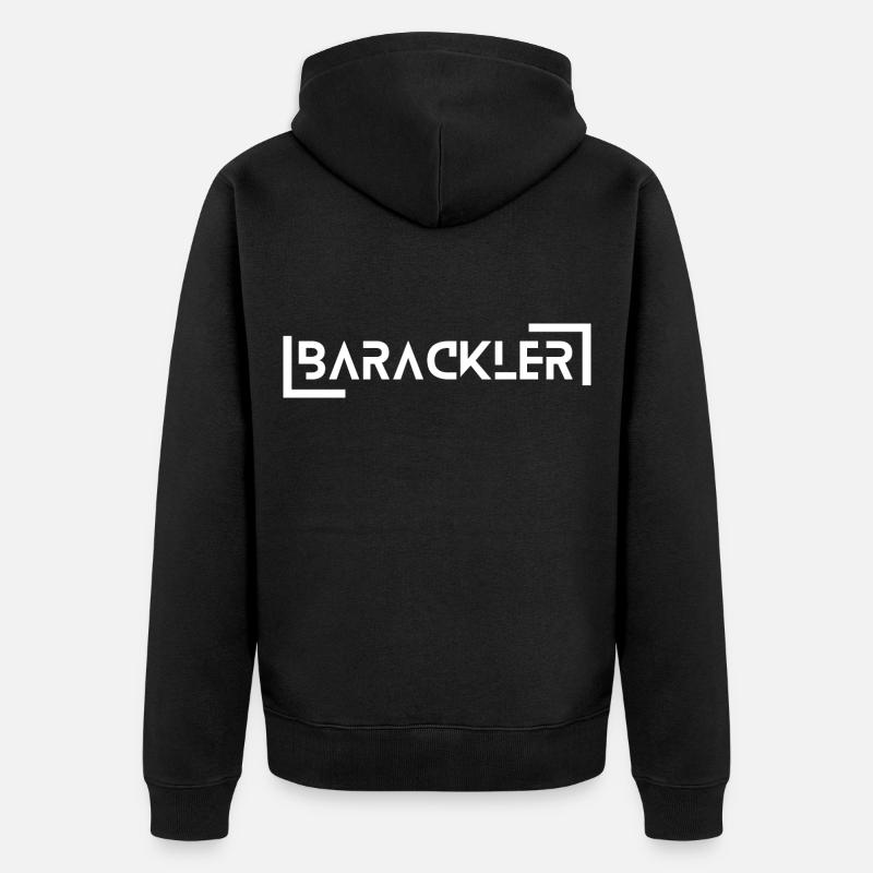 Barackler - Unisex Premium Bio Zip Hoodie - Schwarz