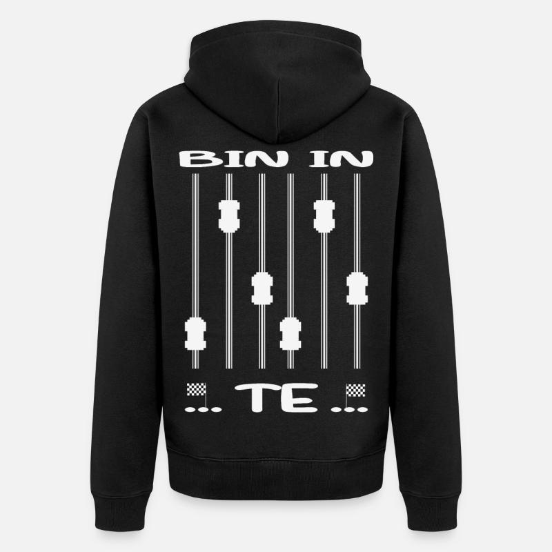 Rentner - Unisex Premium Bio Zip Hoodie - Schwarz