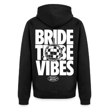 Bride Tribe Vibes Team Bride - Veste à capuche bio Premium Unisexe - noir - Dos - Nico (187cm)