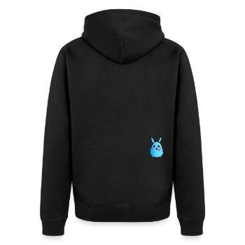 Anime Chibi Lapin - Direction T-shirt - Veste à capuche bio Premium Unisexe - noir - Dos - Nico (187cm)