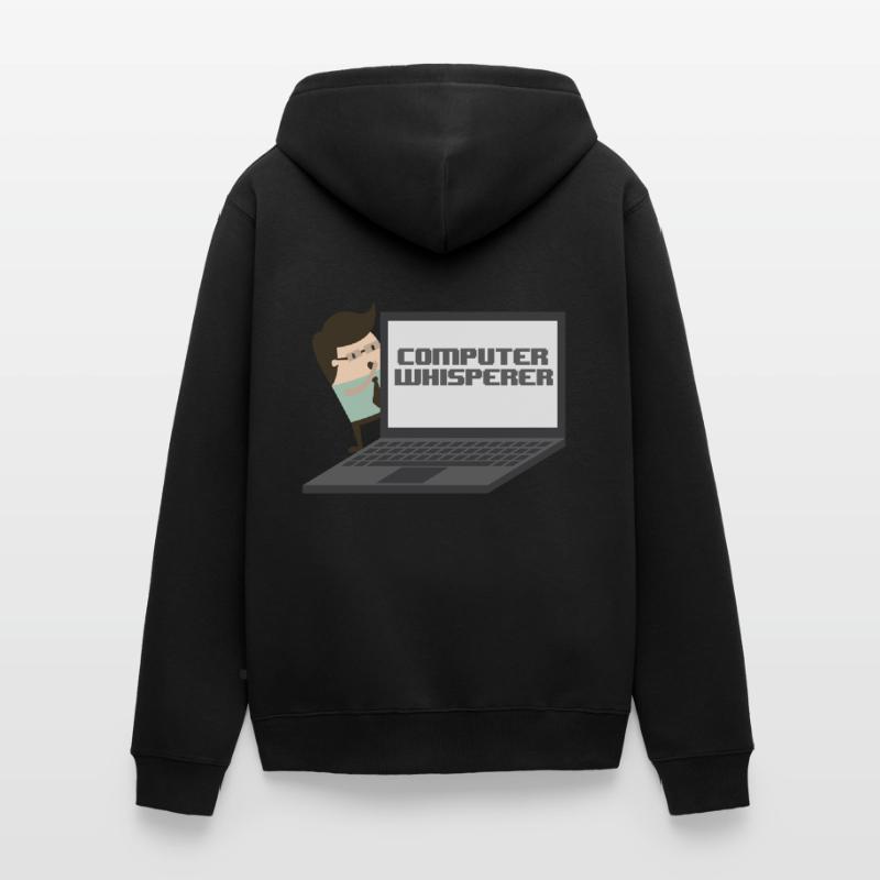 Computer Whisperer - Computer Nerd und Versteher. Unisex Premium Bio Zip Hoodie
