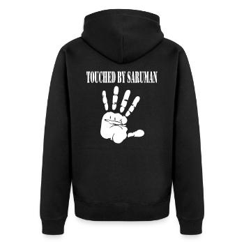 Touché par Saruman - Veste à capuche bio Premium Unisexe - noir - Dos - Nico (187cm)