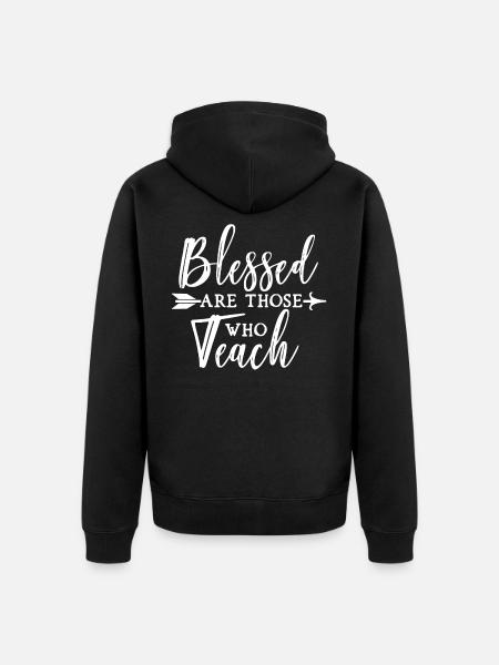 Teacher - Unisex Premium Bio Zip Hoodie - Schwarz