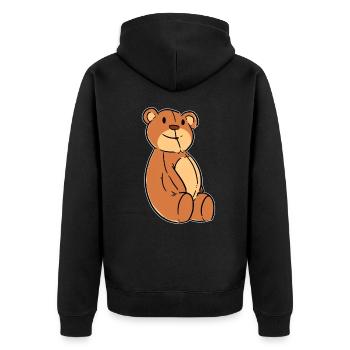 Teddy Bear Love Bear Loving gift - Veste à capuche bio Premium Unisexe - noir - Dos - Nico (187cm)