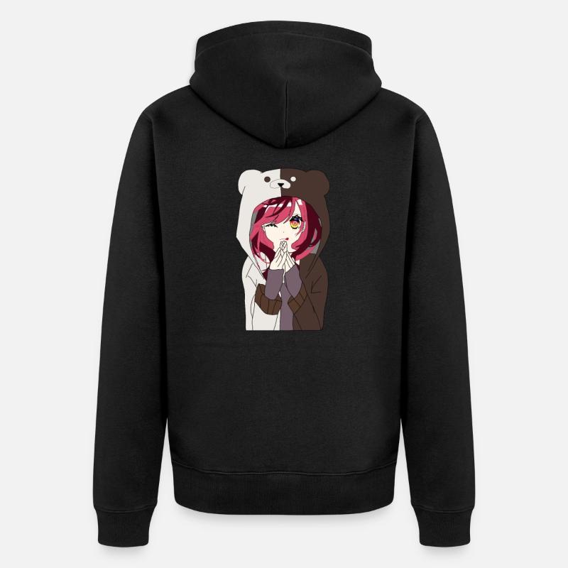 Anime Capuche - Veste à capuche bio Premium Unisexe - noir