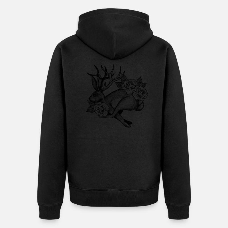 Wolpertinger - Unisex Premium Bio Zip Hoodie - undefined