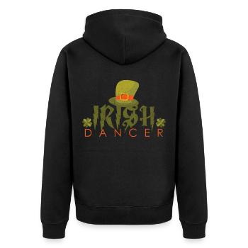 Irish Dancing Dancing Ireland Irish dance - Unisex Premium Organic Zip Hoodie - black - Back - Nico (187cm)