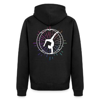 Rhönrad Turnen Rhönradturnen Rhönradturner Sport - Veste à capuche bio Premium Unisexe - noir - Dos - Nico (187cm)