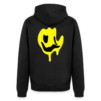sourire - Veste à capuche bio Premium Unisexe - noir - Dos - Nico (187cm)