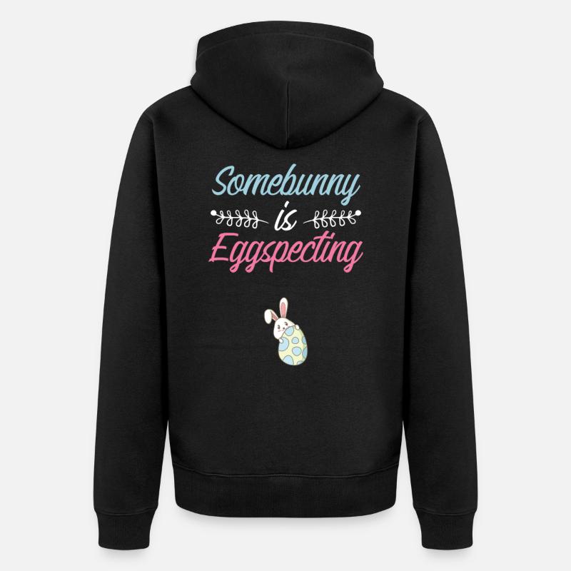 Oeufs de Pâques - Veste à capuche bio Premium Unisexe - noir
