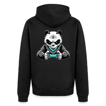 Panda Bear Gaming Console Gambler Nerd Gamer Video - Veste à capuche bio Premium Unisexe - noir - Dos - Nico (187cm)