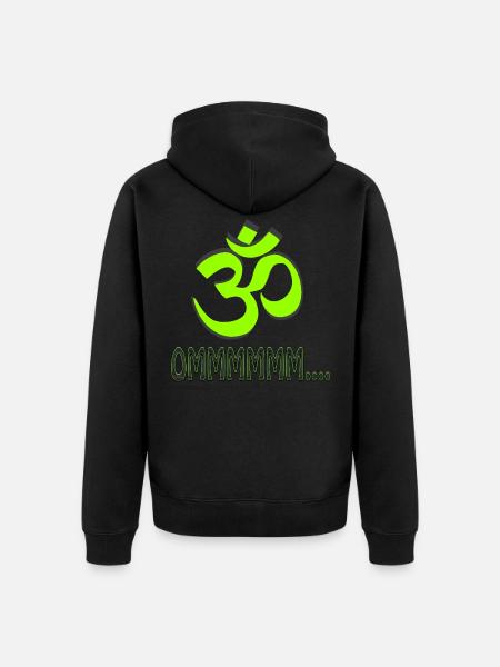 MANTRA OMMMMMMMM ...... - Unisex Premium Organic Zip Hoodie - black