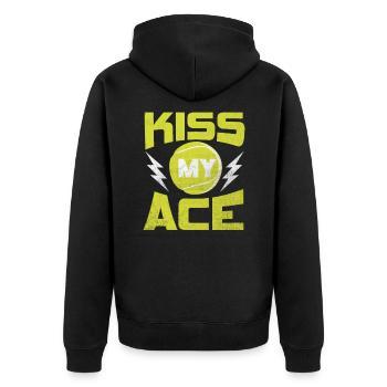Tennis Ace - Veste à capuche bio Premium Unisexe - noir - Dos - Nico (187cm)