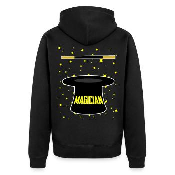 Magicien Magicien Magique Abracadabra Magical - Veste à capuche bio Premium Unisexe - noir - Dos - Nico (187cm)