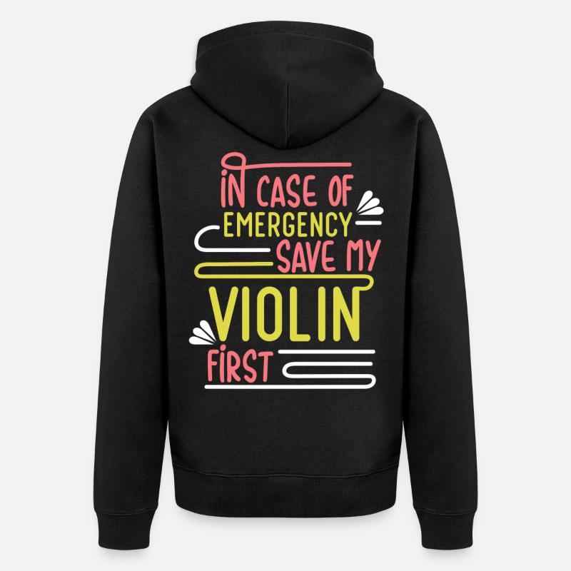 Save My Violin - violon - Veste à capuche bio Premium Unisexe - noir