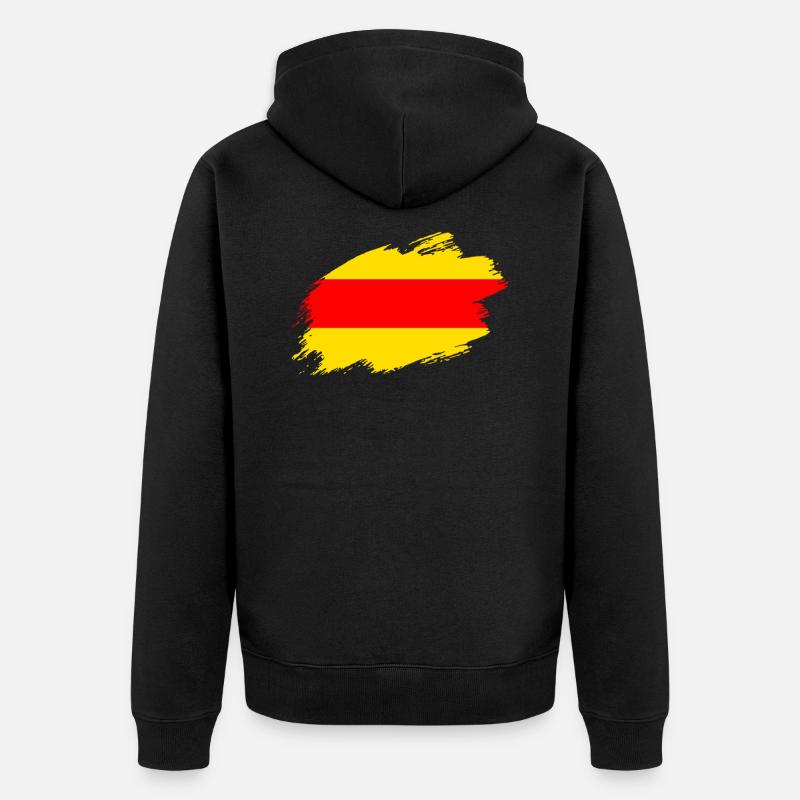 Drapeau Baden Baden - Veste à capuche bio Premium Unisexe - noir