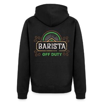 Barista Of Duty - Barista - Veste à capuche bio Premium Unisexe - noir - Dos - Nico (187cm)