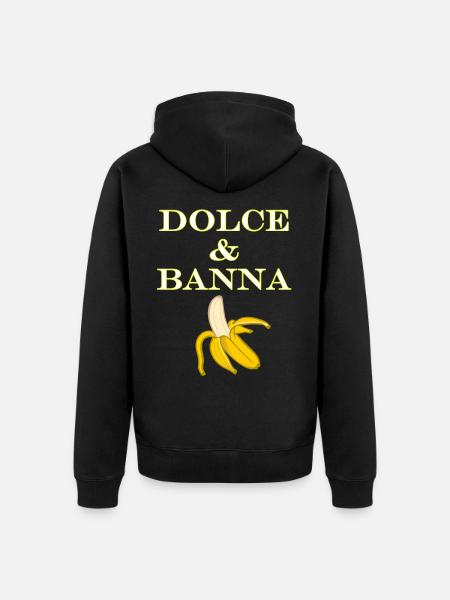 Dolce et banane - Veste à capuche bio Premium Unisexe - noir