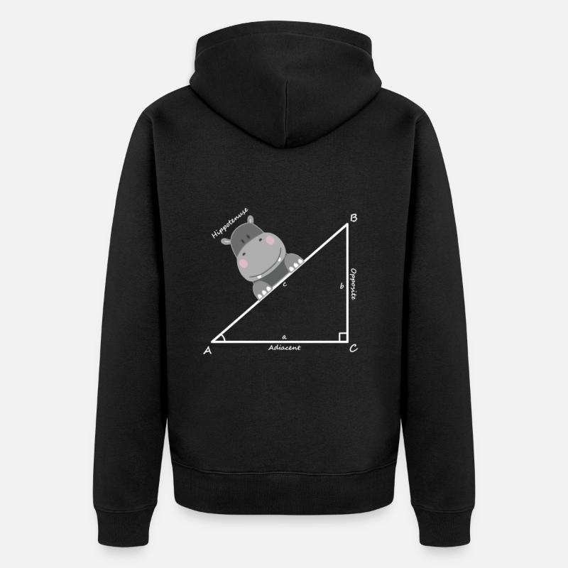 hippoténuse - Veste à capuche bio Premium Unisexe - noir