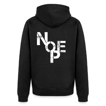 Non non je ne le fais pas - Veste à capuche bio Premium Unisexe - noir - Dos - Nico (187cm)