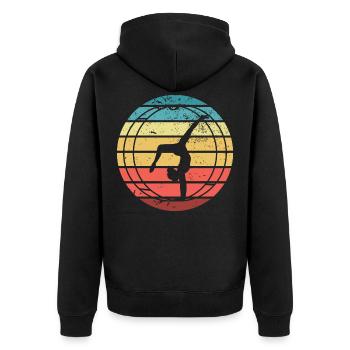 Gymnastics Gymnastics Gymnastics Gymnastics Gymnastics Sport - Unisex Premium Organic Zip Hoodie - black - Back - Nico (187cm)