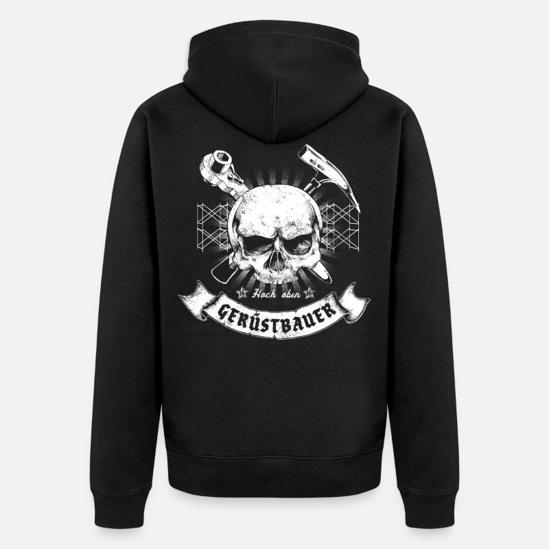 Échafaudages - Veste à capuche bio Premium Unisexe - noir