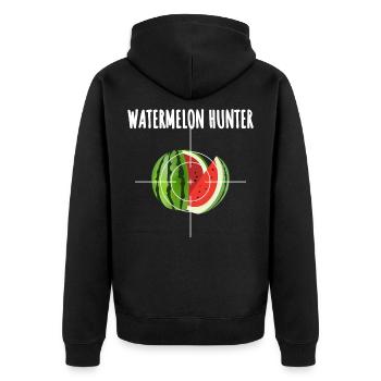 watermelon evolution développement un pastèque - Veste à capuche bio Premium Unisexe - noir - Dos - Nico (187cm)
